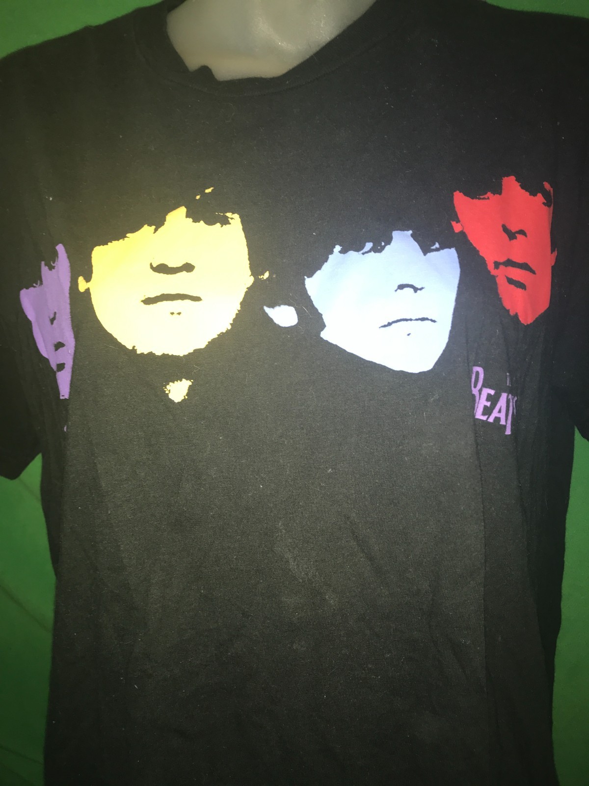 THE BEATLES POP ART STYLE BAND MEMBERS SHIRT MEDIUM