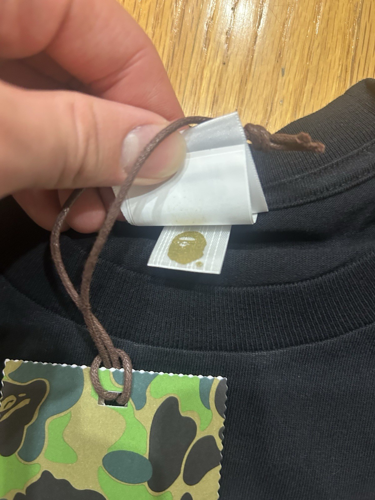 A Bathing Ape Men’s Black Purple T-Shirt Size M (100% AUTHENTIC)