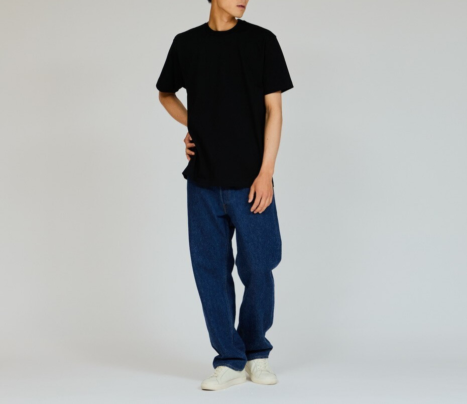 Hanes T-Shirts KURO BLACK 2-Pack UNISEX S–2XL 7.0oz Cotton Crew Neck HM1-B701
