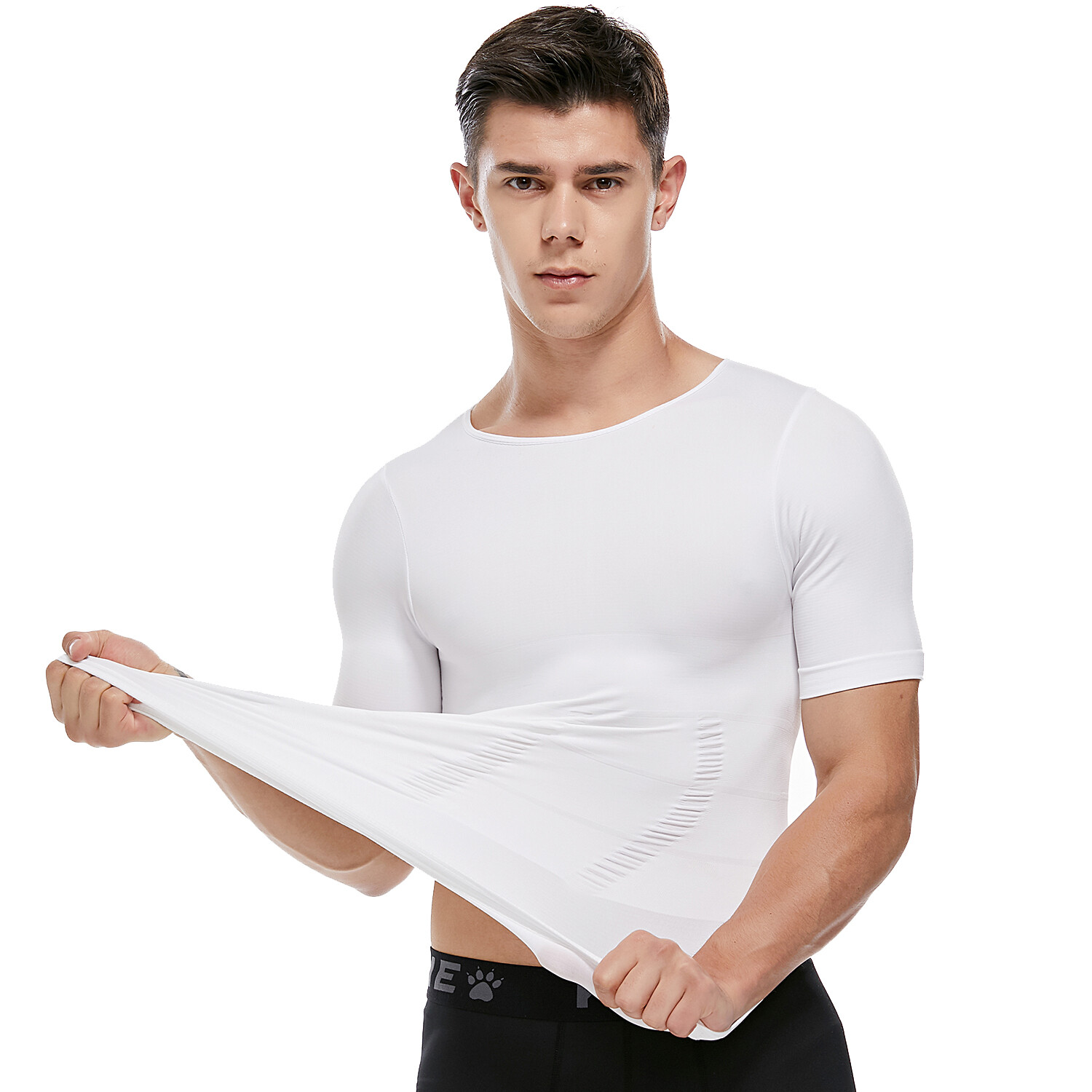 Men’s Seamless Slimming Body Shaper Vest Abdomen T-Shirt Compression Sport Top