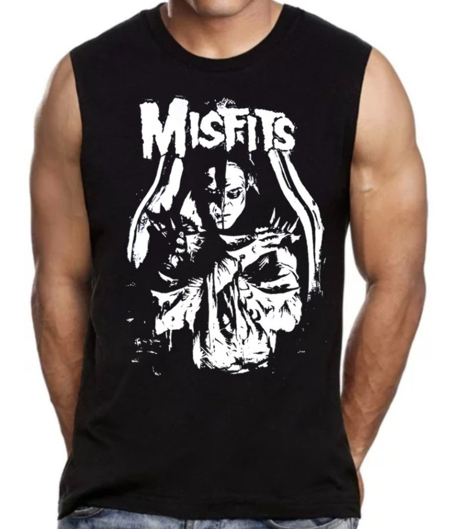Misfits’ Coffin American Punk Rock Band Men’s Black Muscle Shirt