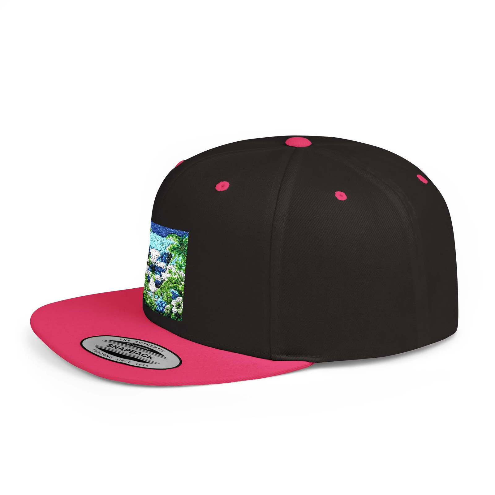 Flat Bill Snapback Butterfly Star Flag