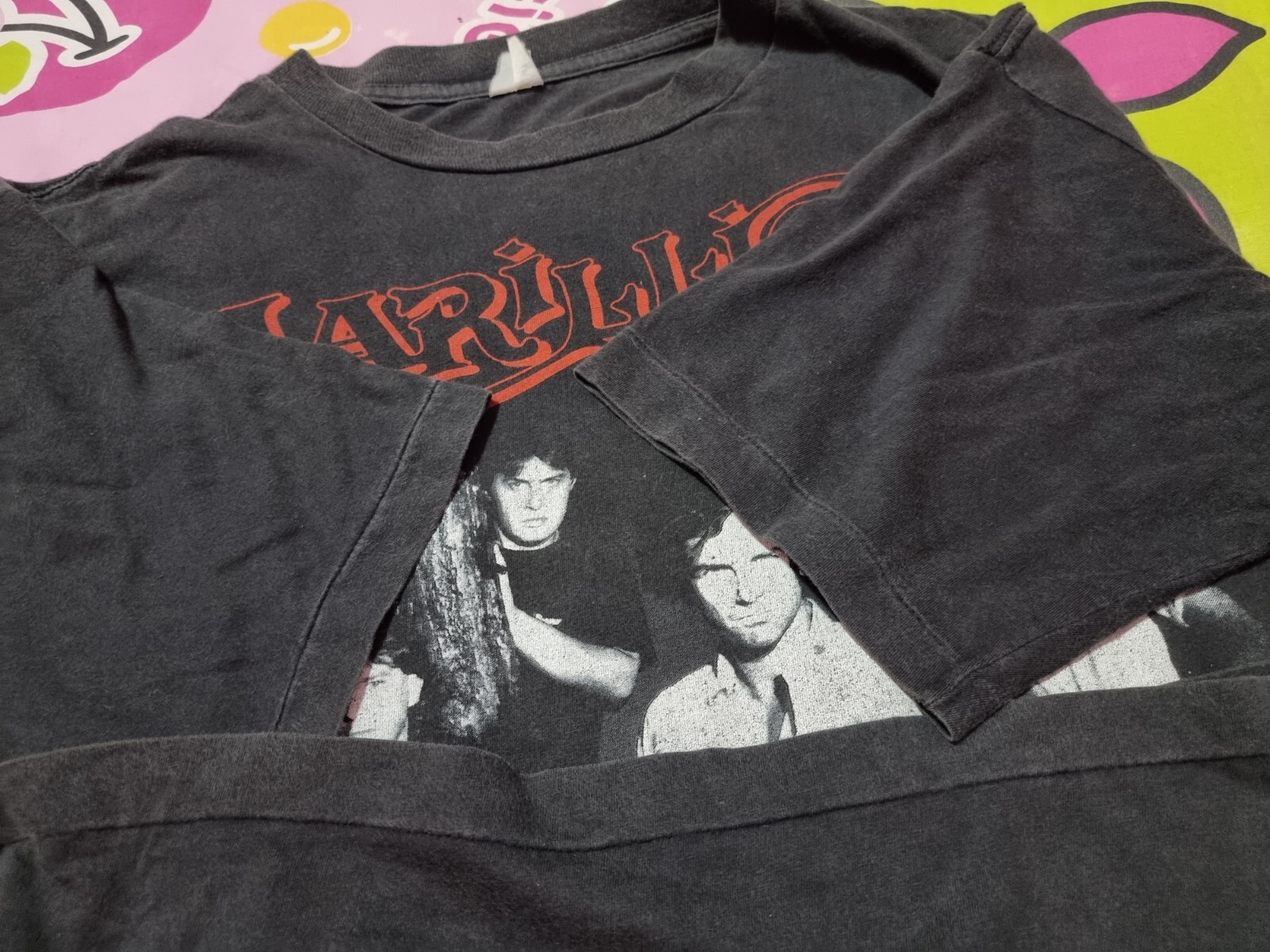 rare MARILLION Hooks In You Vintage 1989 T shirt Size L 21*29.5