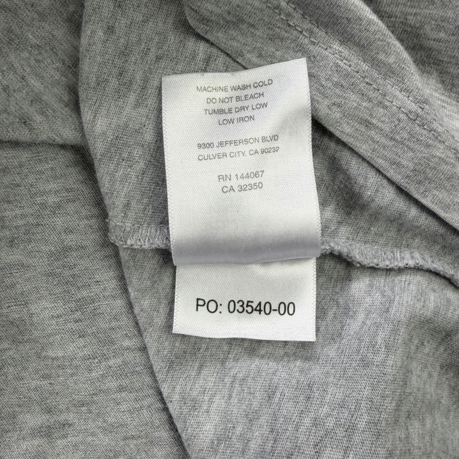 Outerknown Sojourn Henley Grey Organic Pima Cotton Long Sleeve Shirt Mens XL