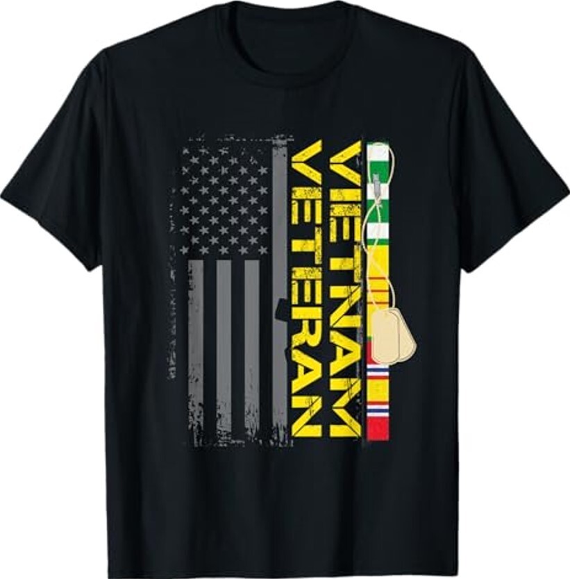 Vietnam Veteran US Flag T shirt Gift | Vietnam War Vet Tee Unisex T-Shirt