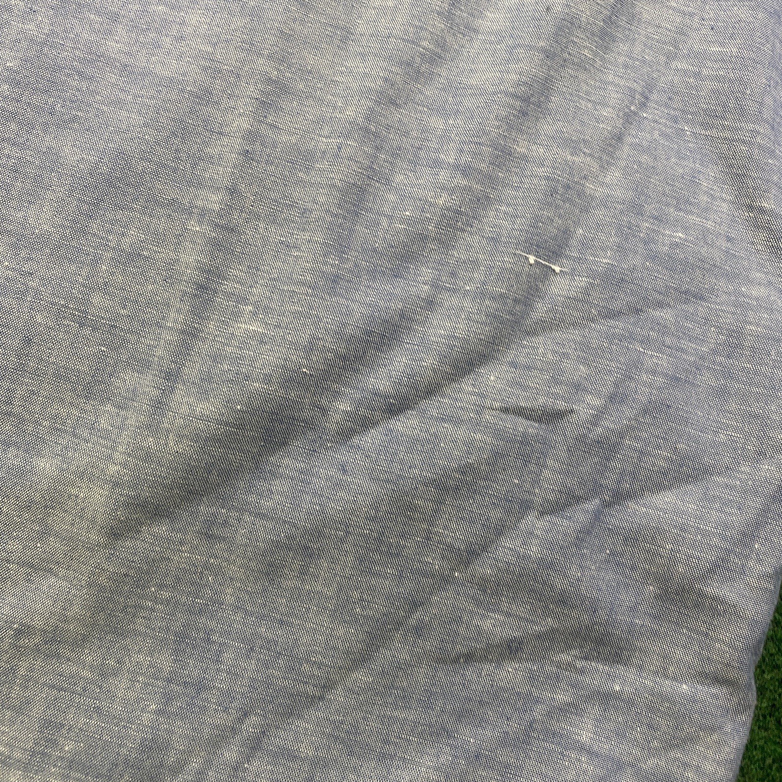 Vintage 60S King Kole Chambray Shirt Mens L Blue Denim Selvedge Cotton Work USA