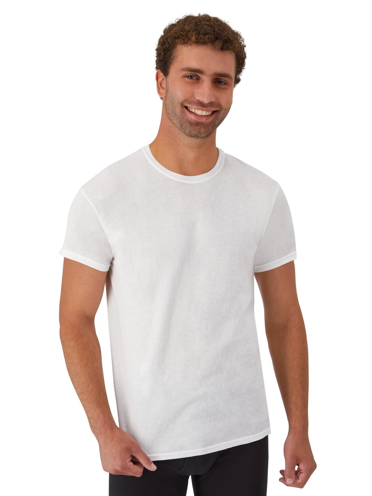 Hanes Men’s Crew Neck T-Shirt White Irregular Size Small-XXXL, 3-Pack & 6 Pack