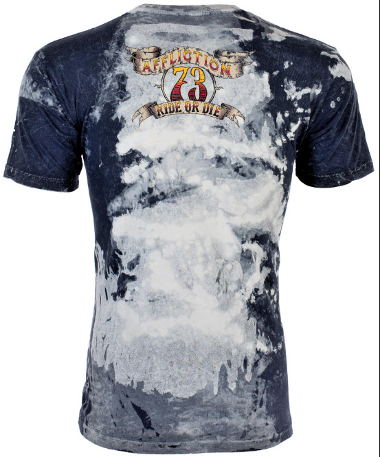 AFFLICTION American Customs RIDE OR DIE Short Sleeve Slim Fit T-shirt NWT