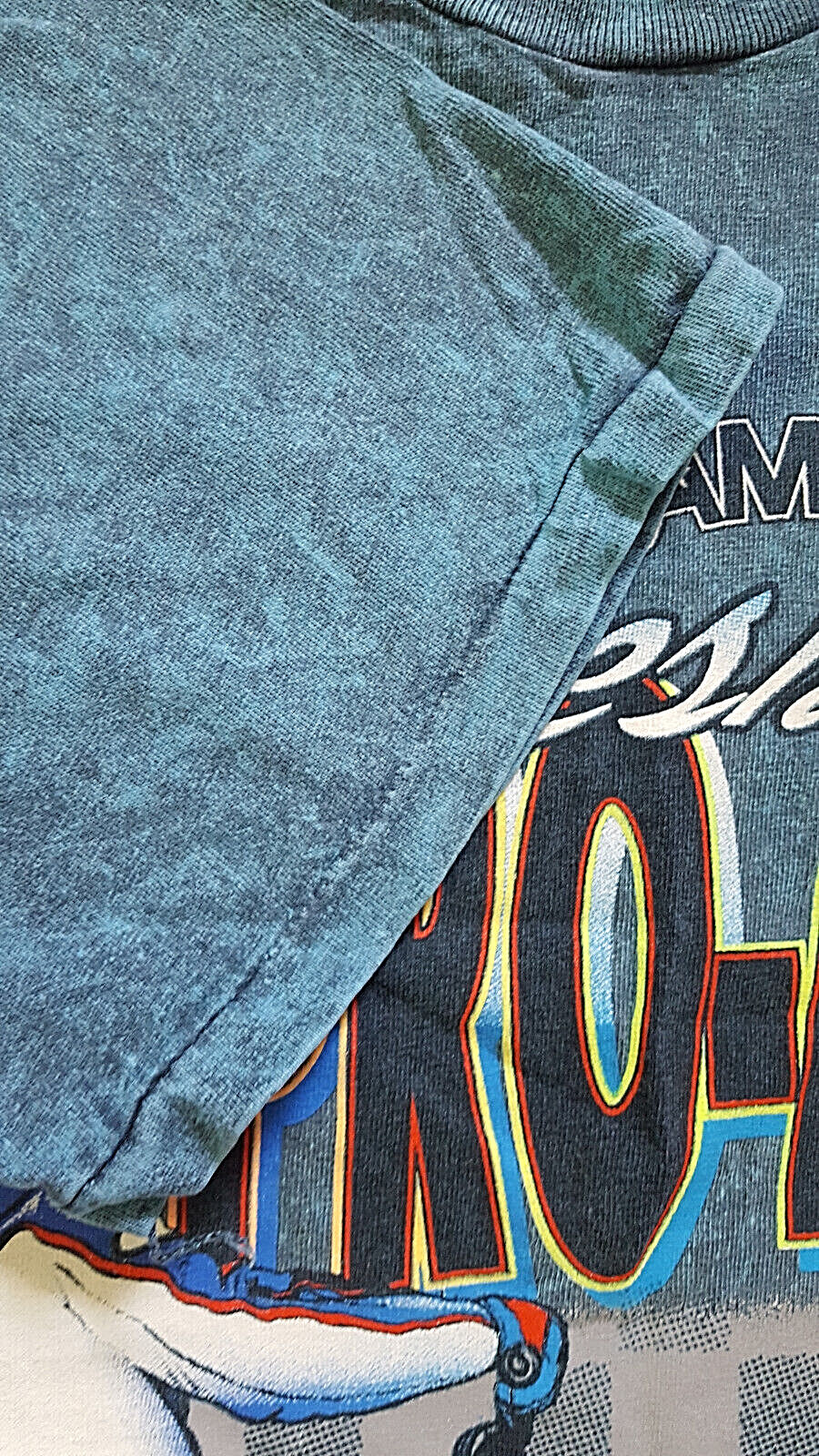 Vintage 1991 Fresno Speedway AMSA Motorcycle Race T-Shirt Single stitch