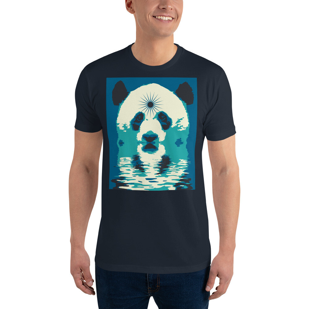 STAY WOKE PANDA THIRD EYE PREMIUM SHIRT Men’s Fitted T-Shirt | Next Level 3600