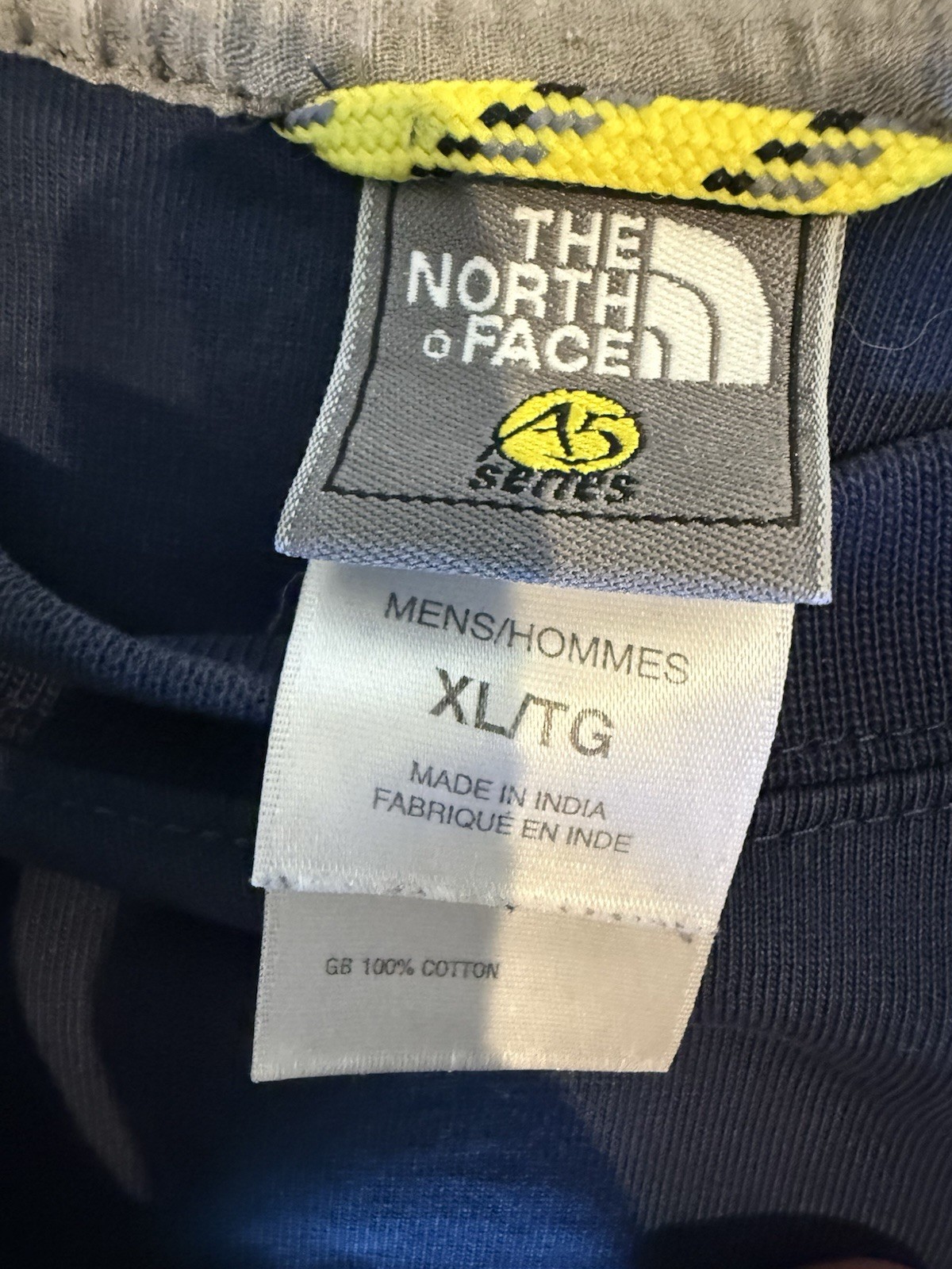 Vintage The North Face A5 Series Long Sleeve Shirt Navy Blue Mens XL 100% Cotton