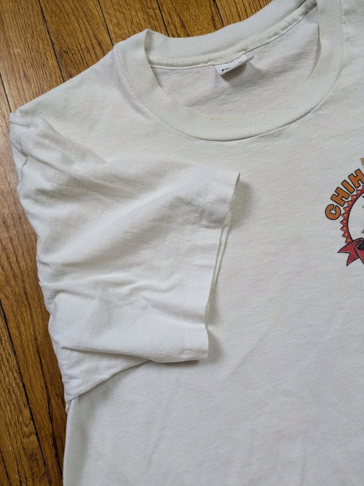 Vintage Psycho Chihuahua T-Shirt Men’s Size XL White Single Stitch 1995 USA