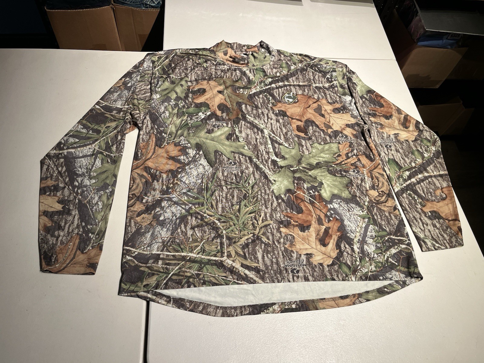 Ol Tom hirt Men’s XL Mossy Oak Turkey Gear Camo Hunting Performance Polyester