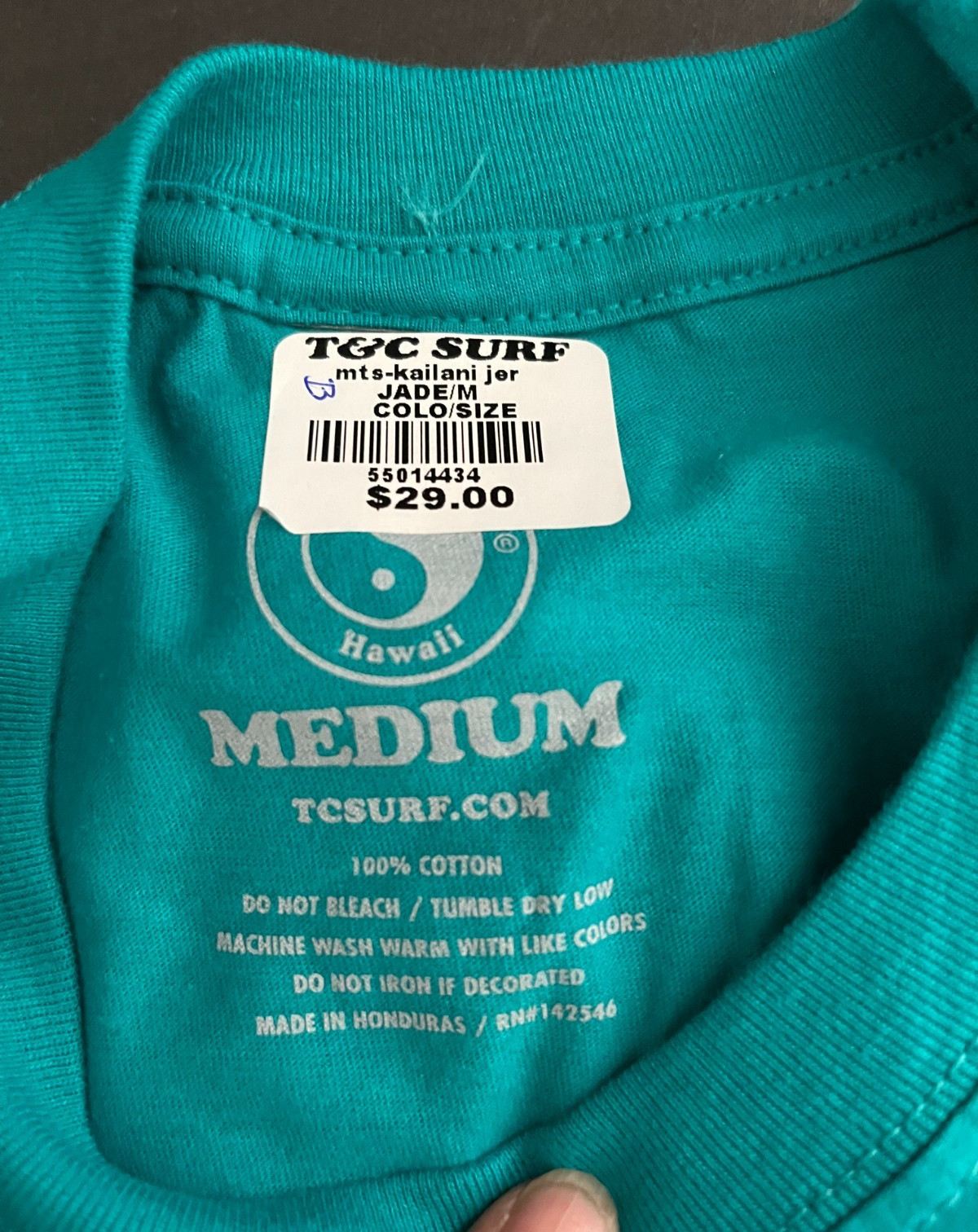 *Local Motion (ALOHA) Hawaii Unisex Medium Jade T Shirt, Big O Logo!*