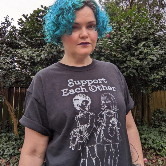 Support Each Other T-SHIRT riot grrrl feminism FEMINIST girls to the front BLM