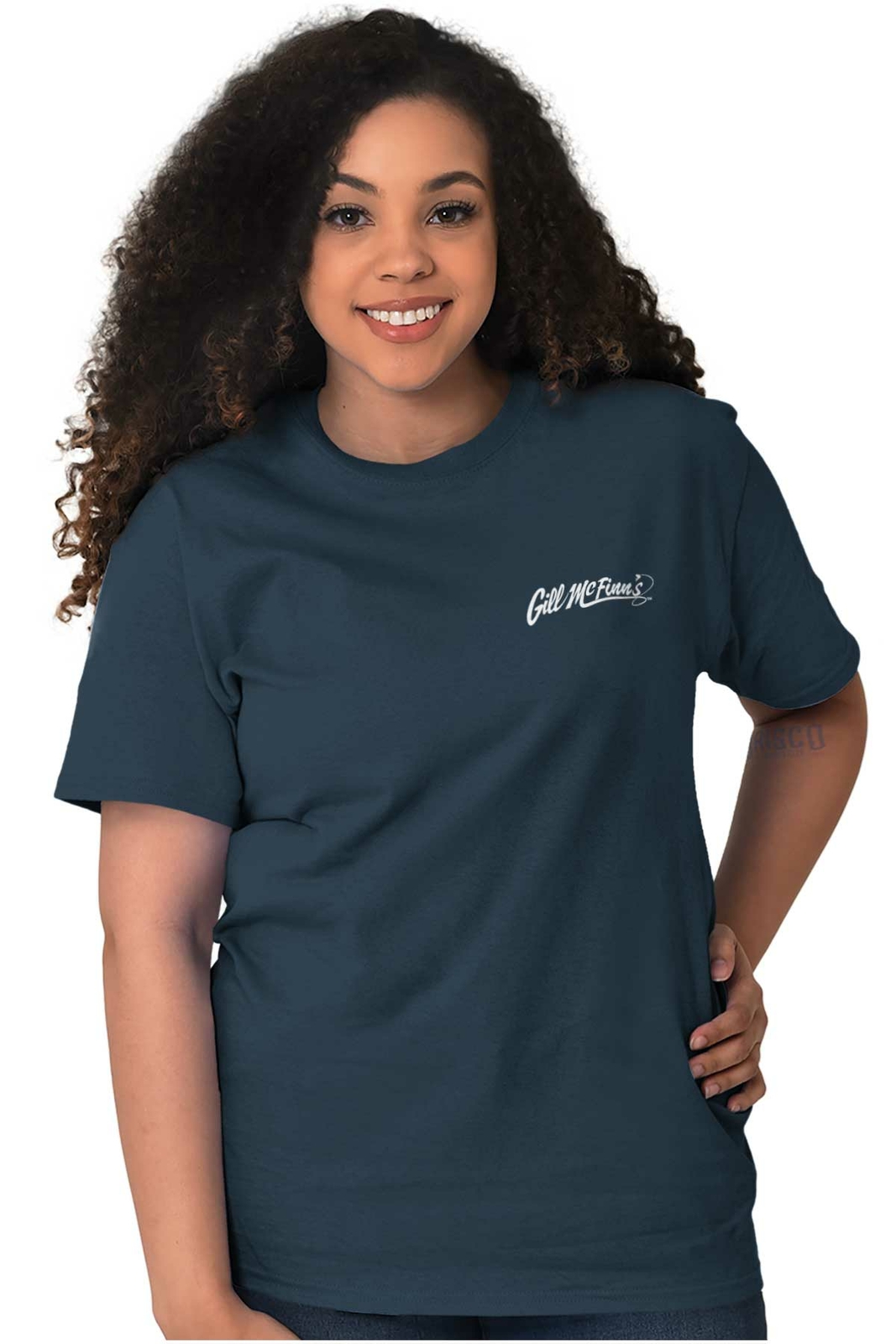 Gill McFinns Funny Catfish Outdoor Fishing Womens or Mens Crewneck T Shirt Tee
