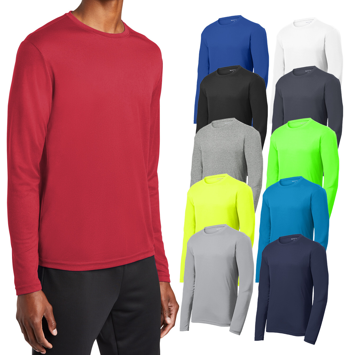 ST340LS Sport-Tek PosiCharge RacerMesh Long Sleeve Tee