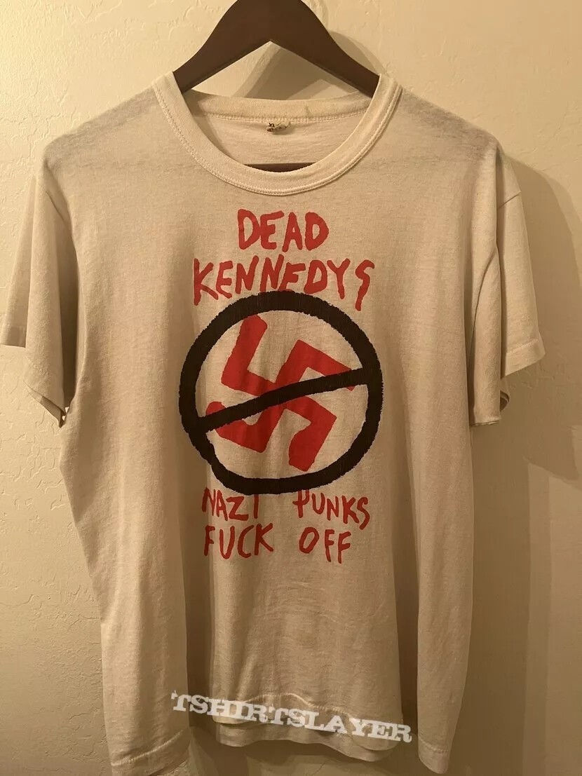 Dead Kennedys Nazi Punks Fuk Off Cotton White Unisex T-shirt Reprint S-5XL