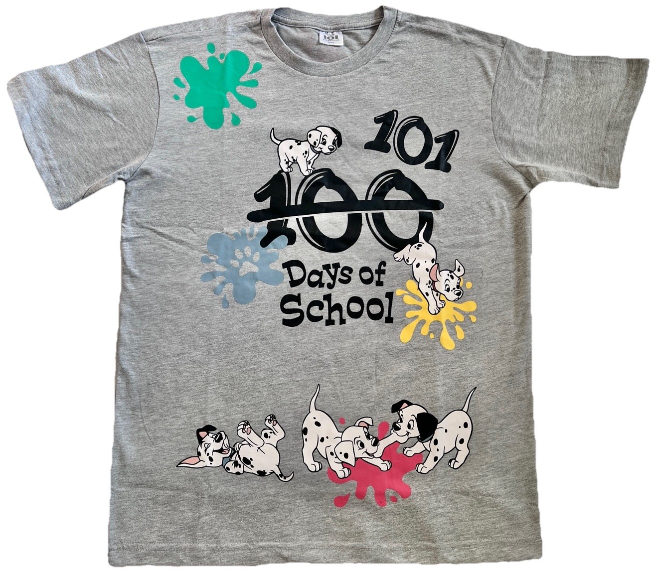 Disney 101 Dalmatians T-Shirt Small Top Days of School Teacher Women Clothing