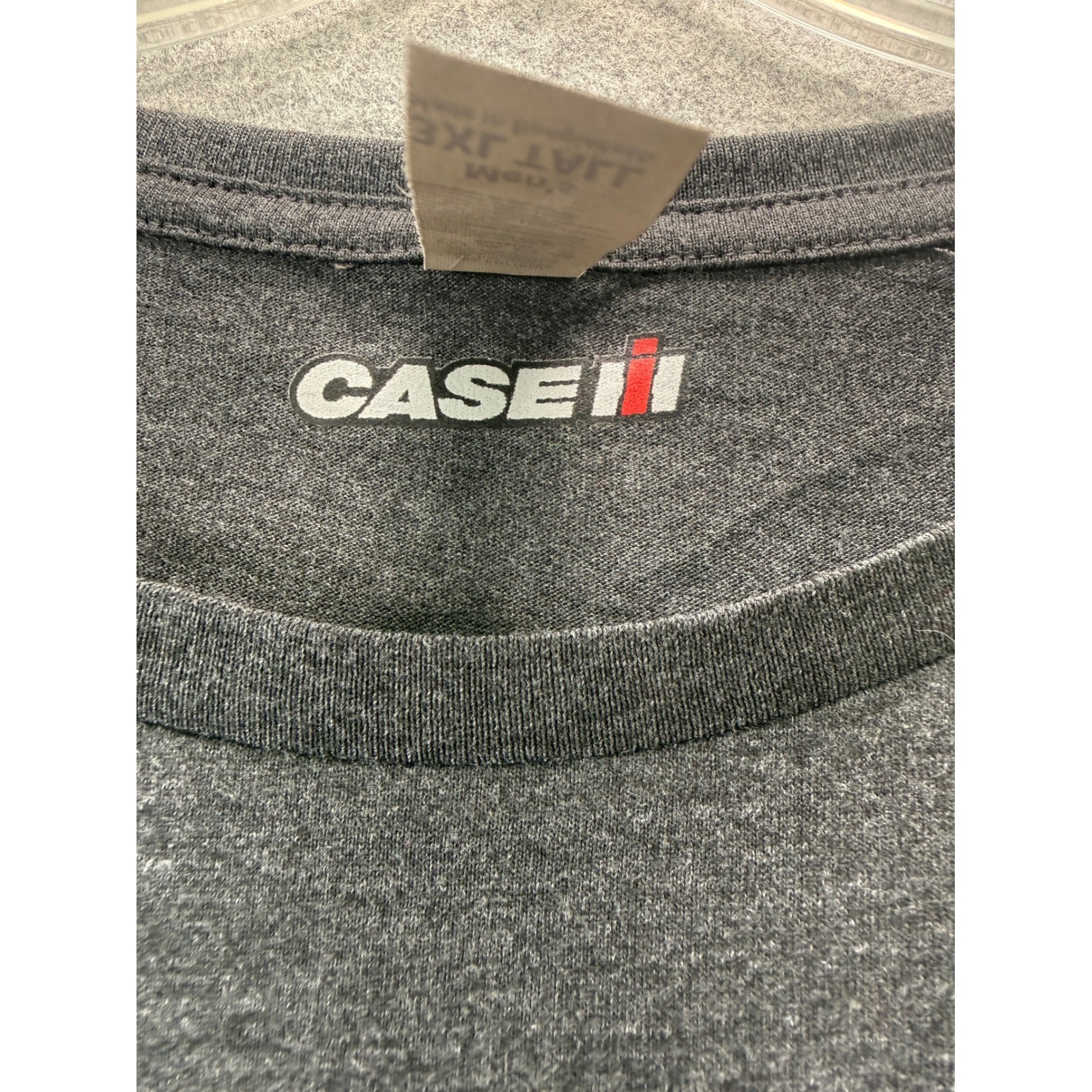 Case IH Farmall Tractor T-Shirt Mens 3XL Tall Gray Graphic Short Sleeve Tee