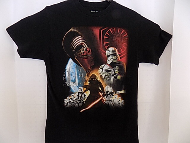 4 Different Star Wars T-Shirts: Force Awakens & Three others One Size Med!!