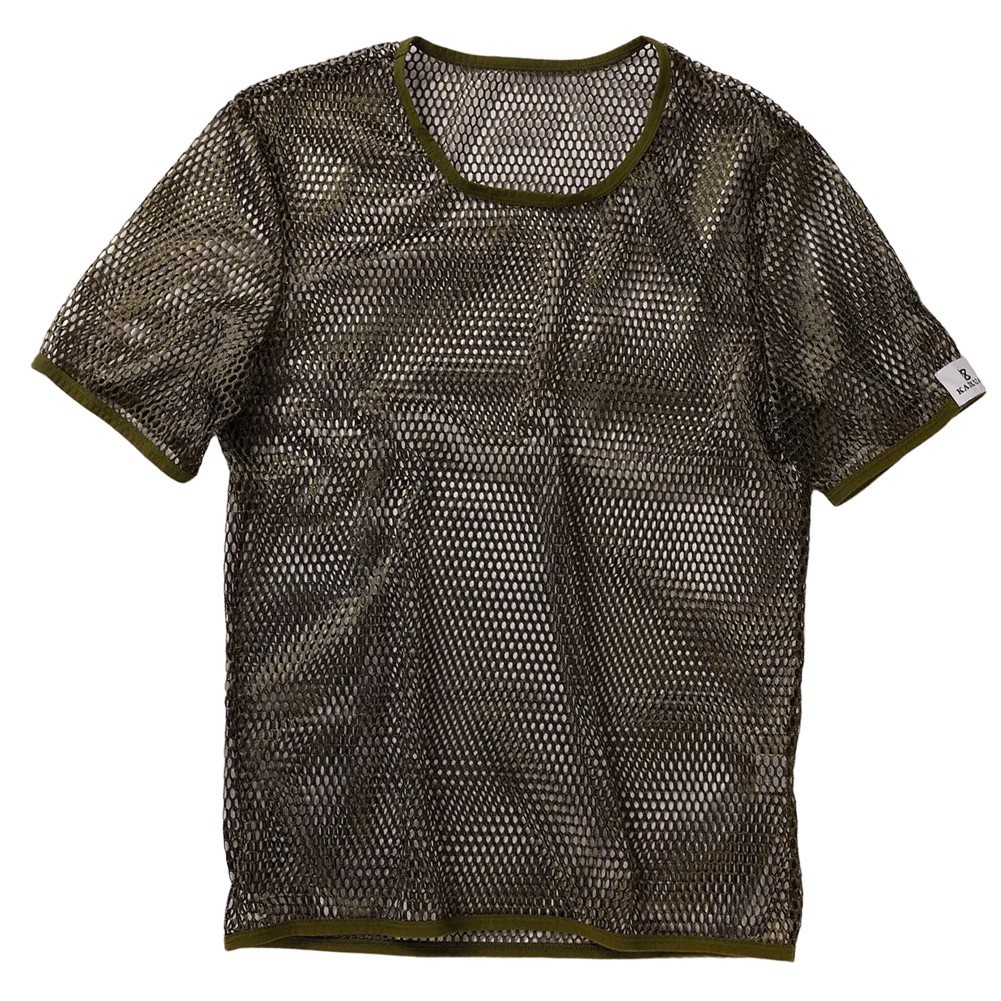 Mesh See Through Men TShirt Fishnet Short Sleeve Clubwear Undershirt Tee