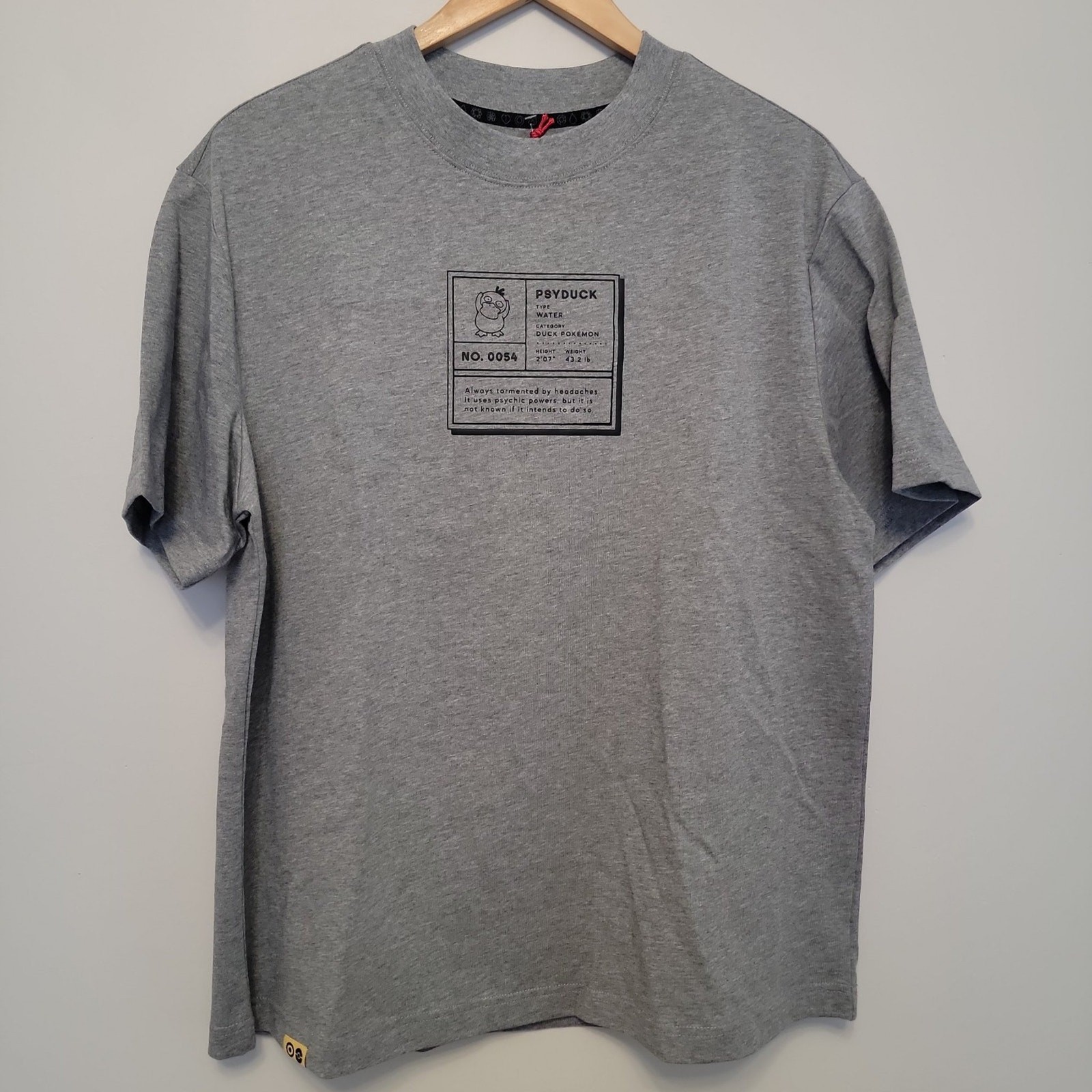 Pokémon x Target Psyduck Adult Trainer Shirt Grey Sz Small