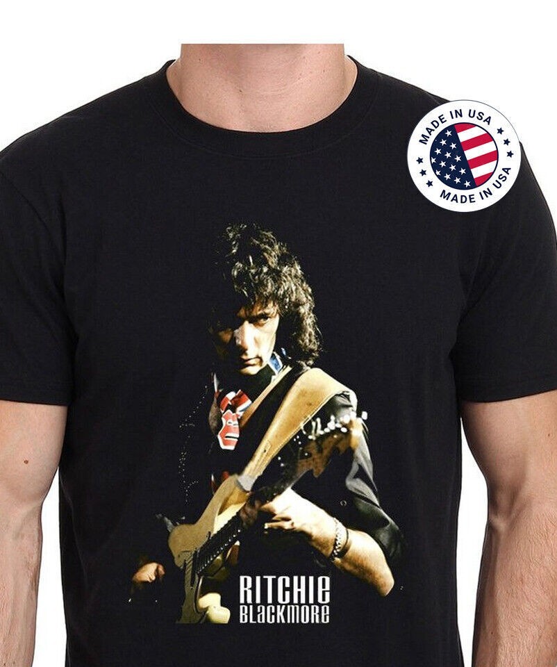 Ritchie Blackmore Deep Purple Men T-shirt Black Unisex Tee All Sizes B2200
