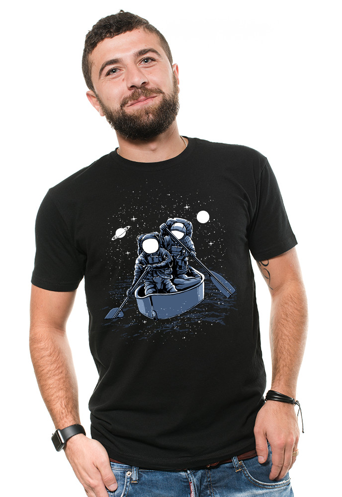 Astronaut T-shirt Space Abstract Mens T-shirt Mens Birthday Gift Graphic Shirt