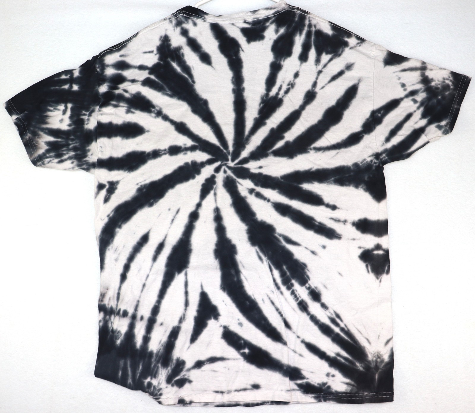 Def Leppard Shirt Mens Large Black White Tie Dye Animal Graphic Band Tee Rock