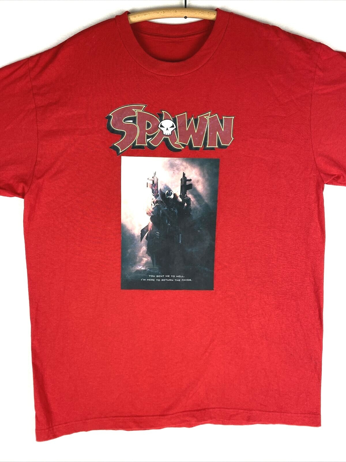 Spawn You Sent Me To Hell I’m Here To Return The Favor T Shirt Size XXL