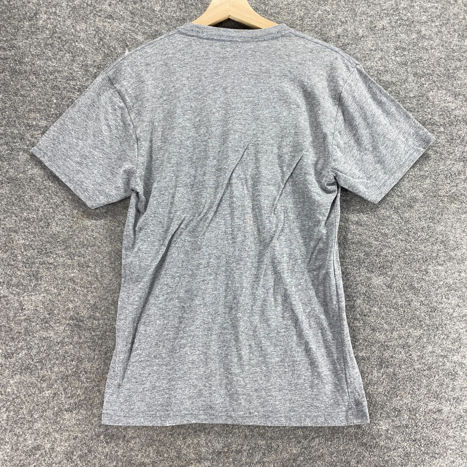 New Next Level T-Shirt Men S Gray Striped Crew Neck Short Sleeve Pullover