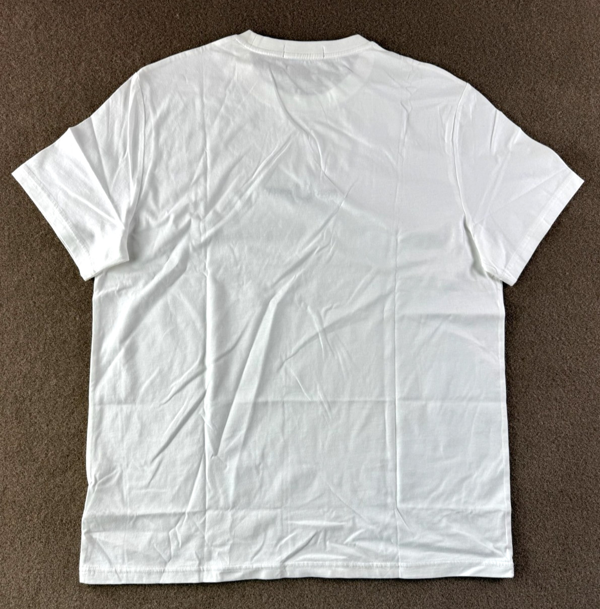 NWT Fred Perry Logo-Embroidered Crewneck White T-Shirt Men’s Size Large M4580
