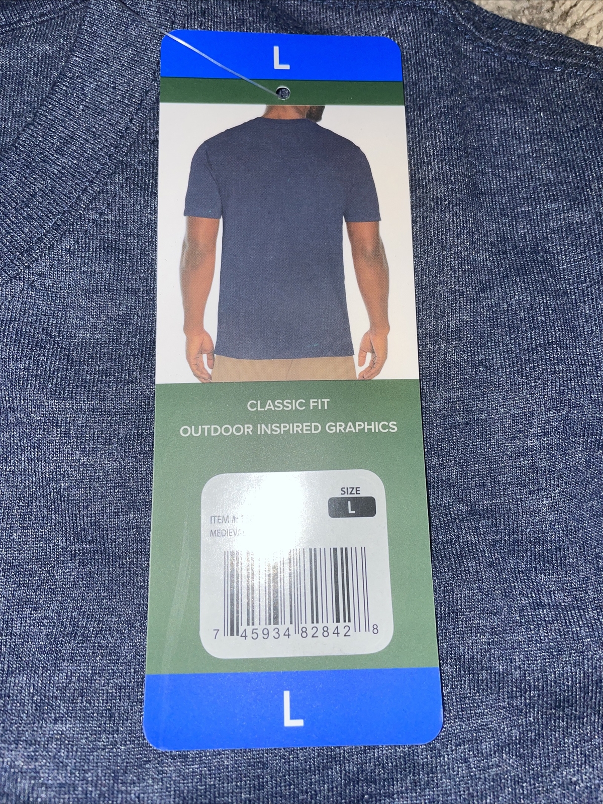 New Mens ORVIS Blue Tee Shirt Size Large