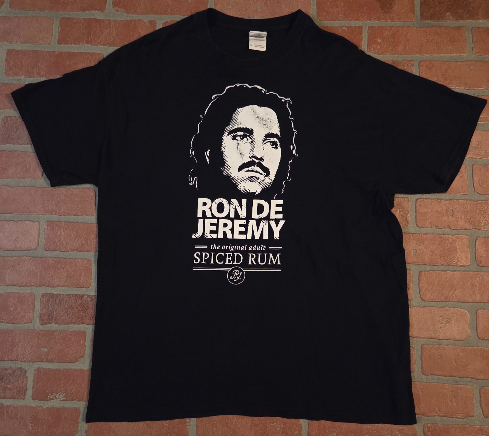 RON JEREMY Ron De Jeremy Spiced Rum “FOR ADULTS ONLY” PROMO T shirt Gildan XL