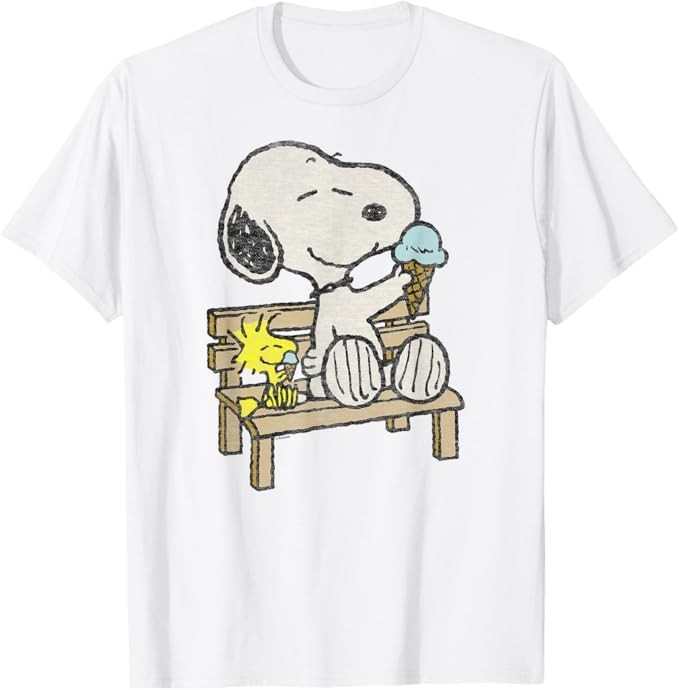 Peanuts – Snoopy Woodstock Bench T-Shirt