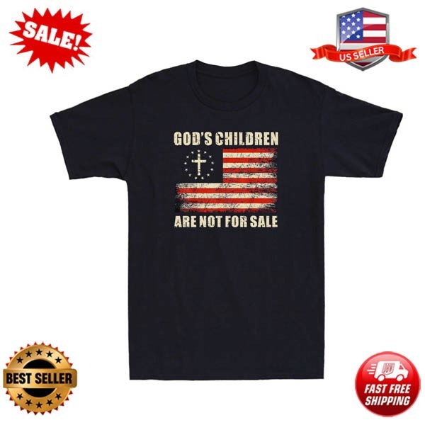 God’s Children Are Not For Sale Funny Political Saying Quote Retro Men’s T-Shirt
