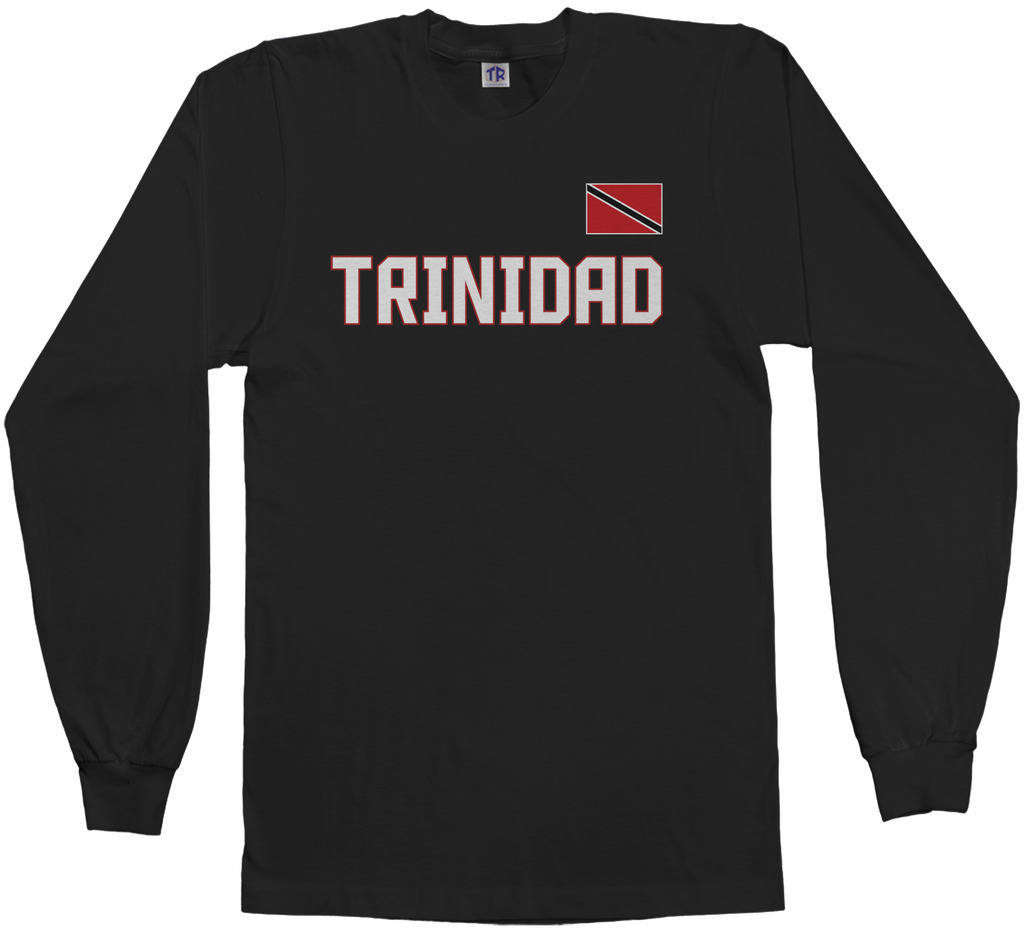 Threadrock Men’s Trinidad National Team Long Sleeve T-shirt trinity flag