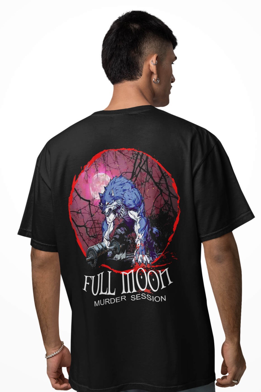 Iron Gods Dark Wolf Shirt Men’s Gym Wear Shirt Aesthetic Tee Pump Cover Clothing
