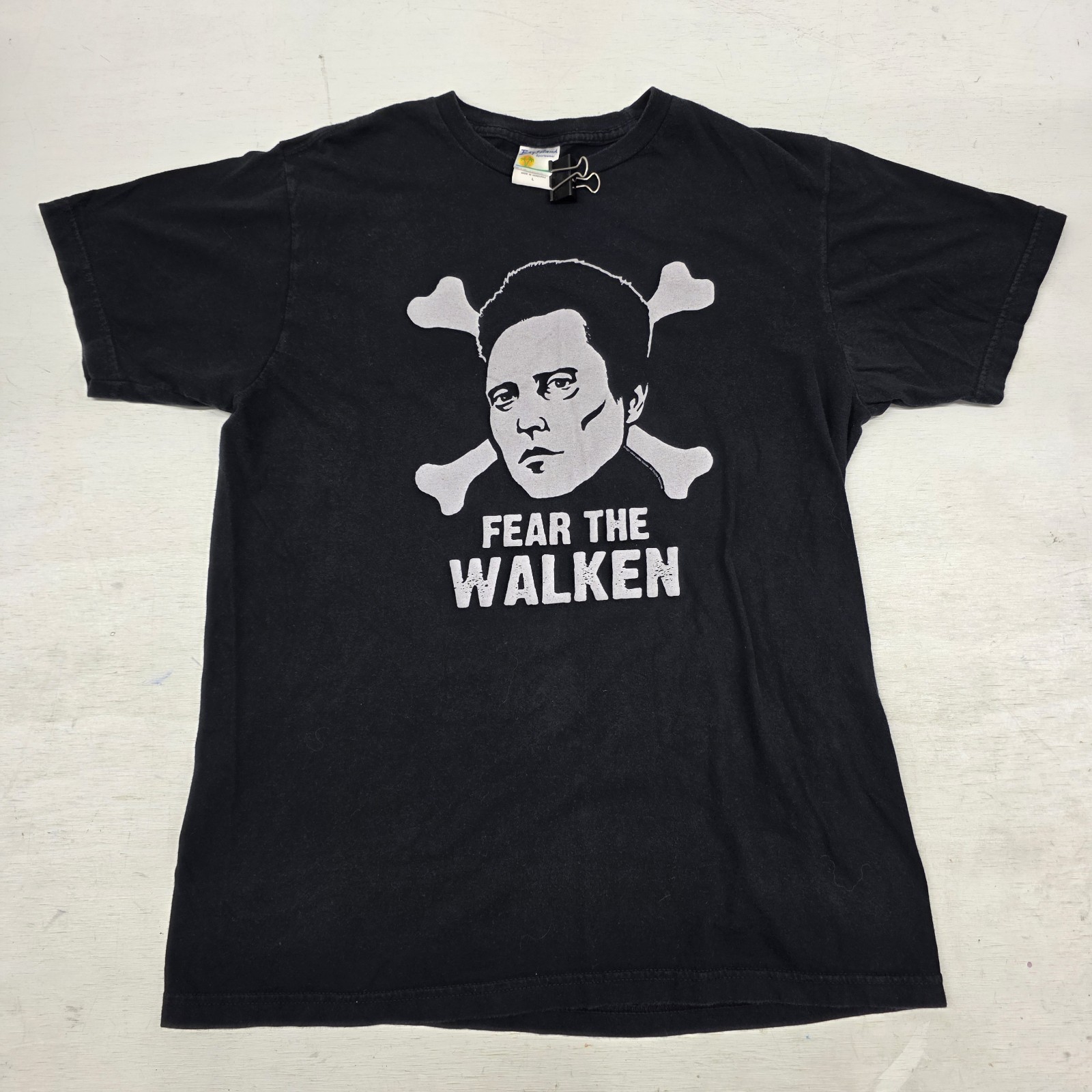 Vintage “Fear The Walken” T-Shirt Sz L Christopher Walken Crossbones Bay Island