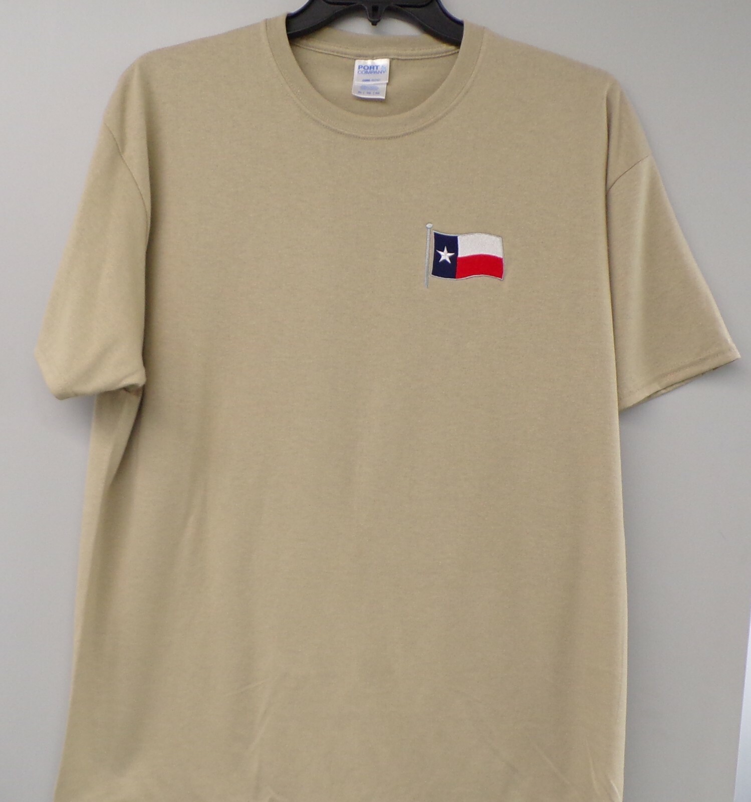 Texas Flag Embroidered T-Shirt S-6XL, LT-4XLT Lone Star Republic New
