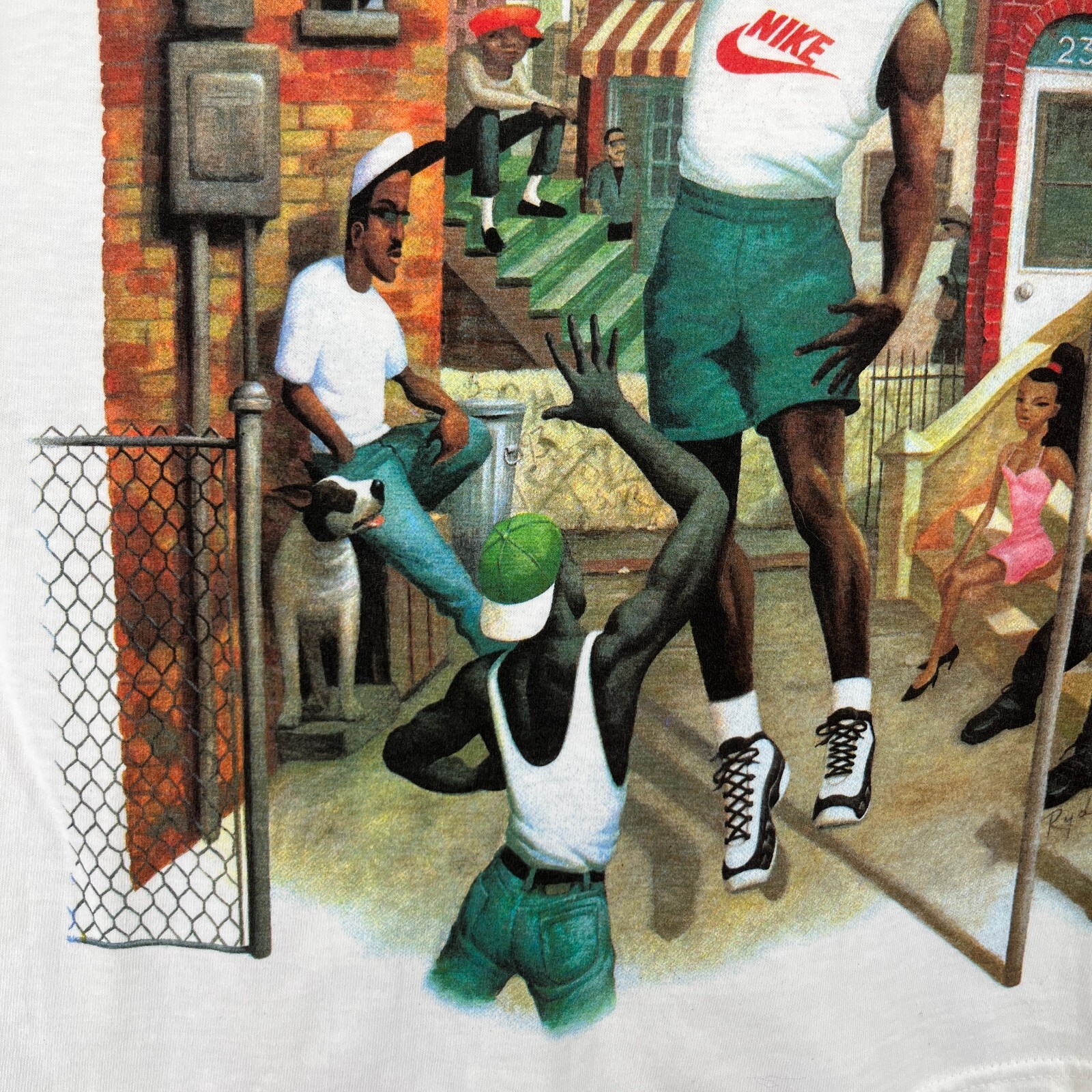 NIKE Shirt XL 1991 MICHAEL JORDAN Mark Ryden Hoop Heroes Single Stitch Air NEW