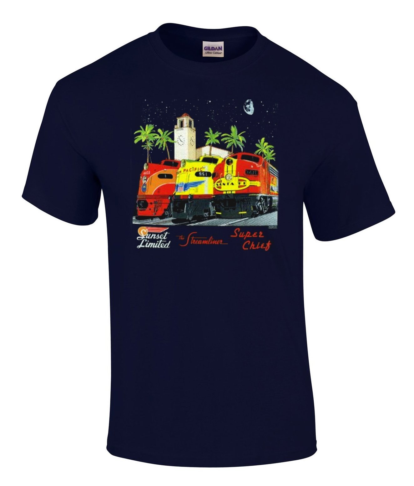 Streamliners at Los Angeles Trains Authentic Railroad T-Shirt [89]