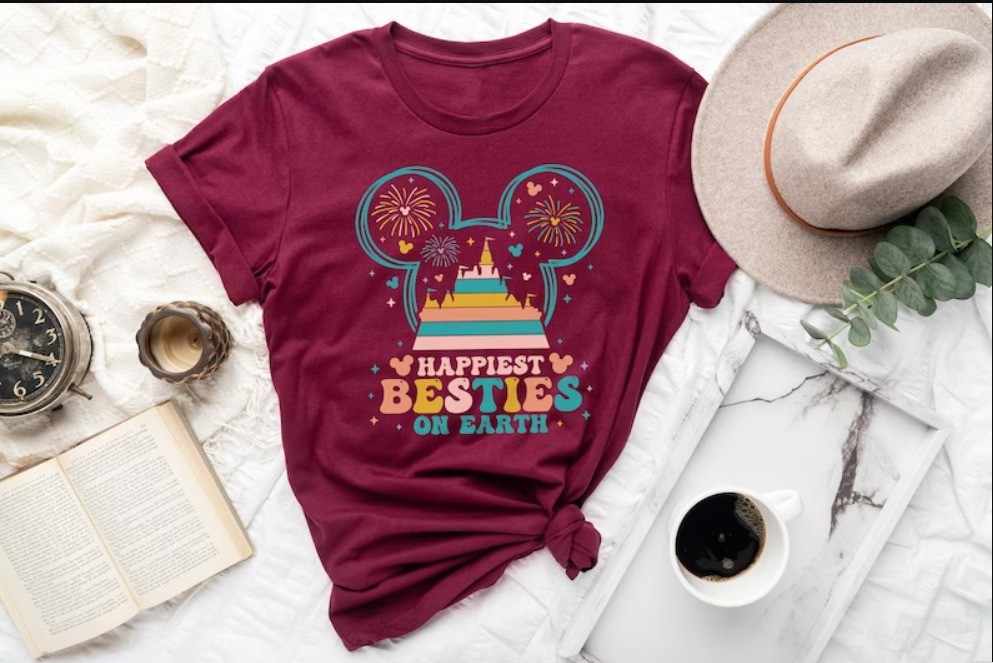 Happiest Besties On Earth Shirt, Theme Park Shirt , Mouse Shirt Trip T-SHIRT