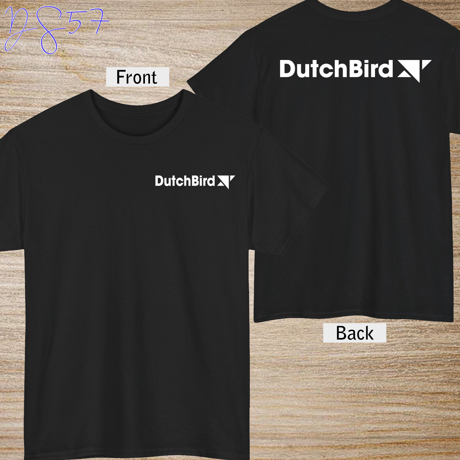 DutchBird Airlines Logo Shirt Black/Navy/Grey/White/Red/Blue T-Shirt S-5XL