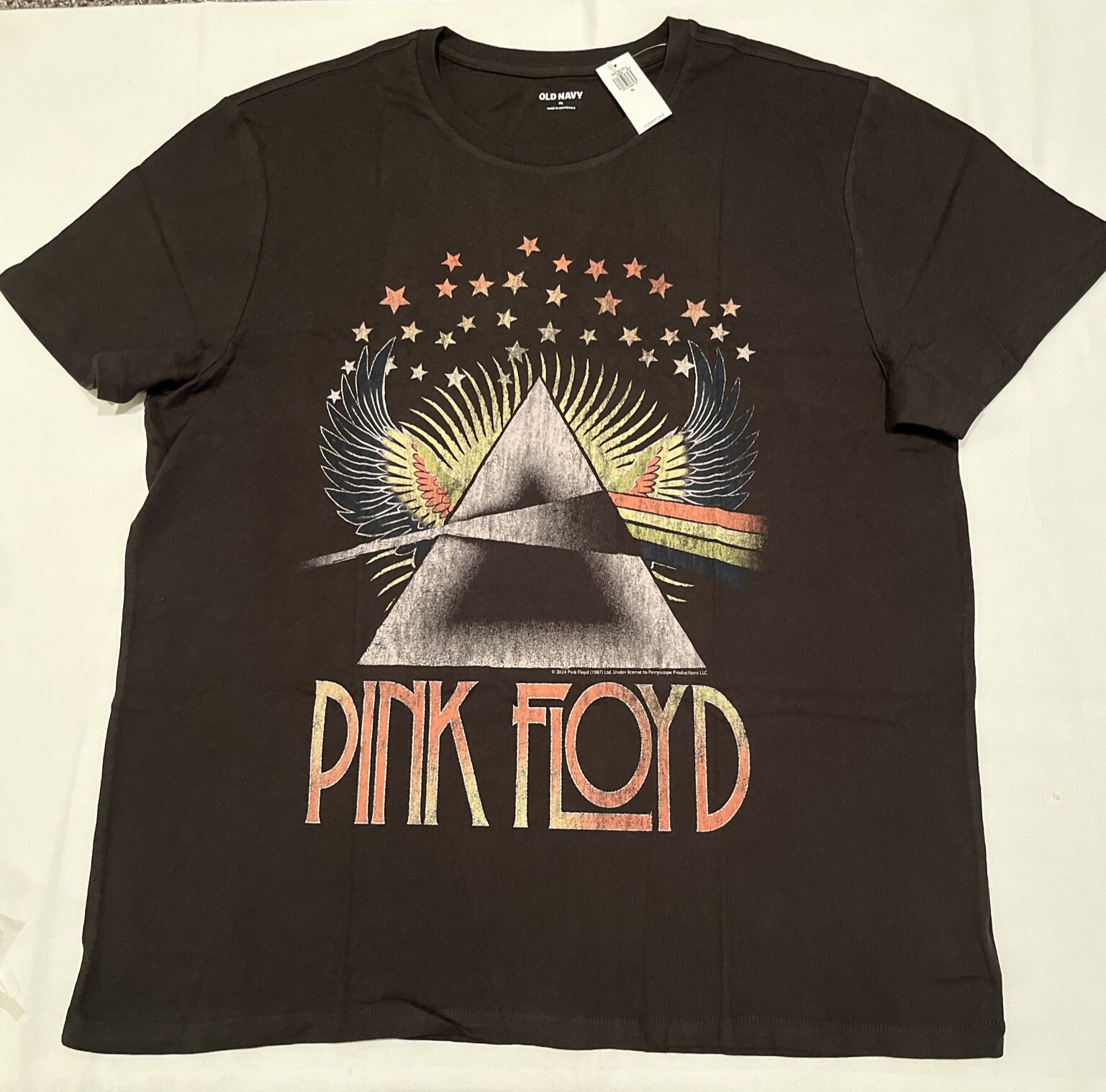Pink Floyd Old Navy Black Unisex T-shirt NWT Size X-large