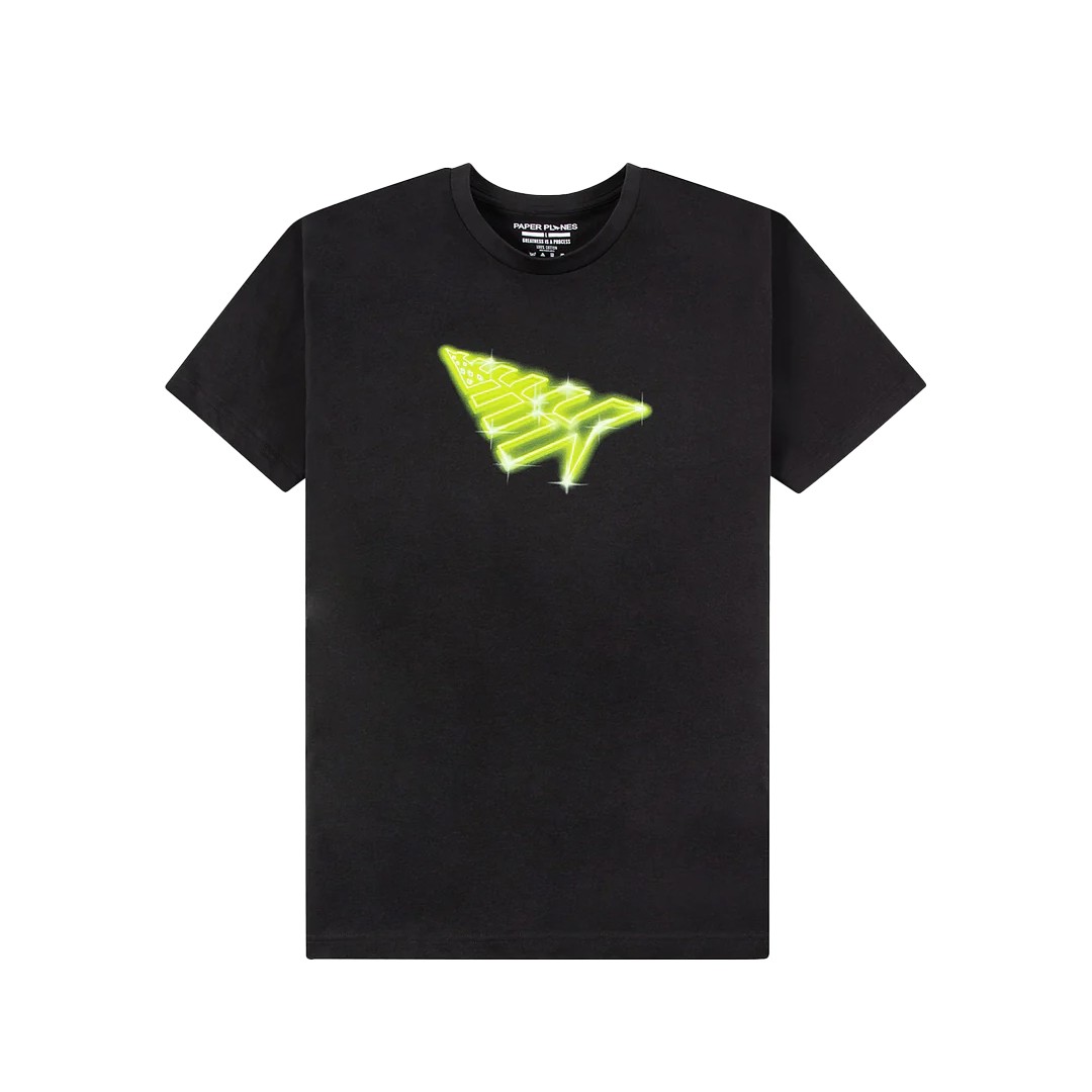 Paper Planes “City Light” Short Sleeve Tee (Black/Green) T-Shirt