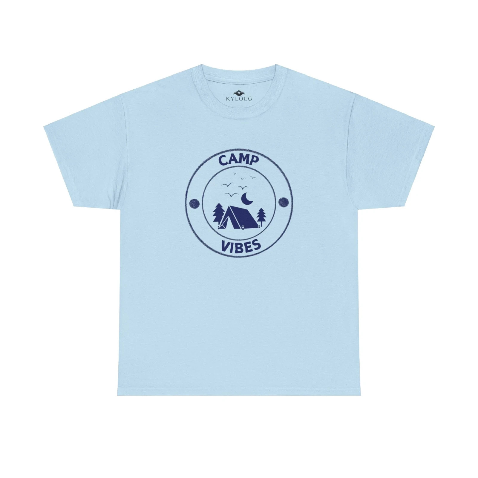 Camping Mood Printed Classic Fit Round Neck T-Shirt – Unisex Casual Wear Tee