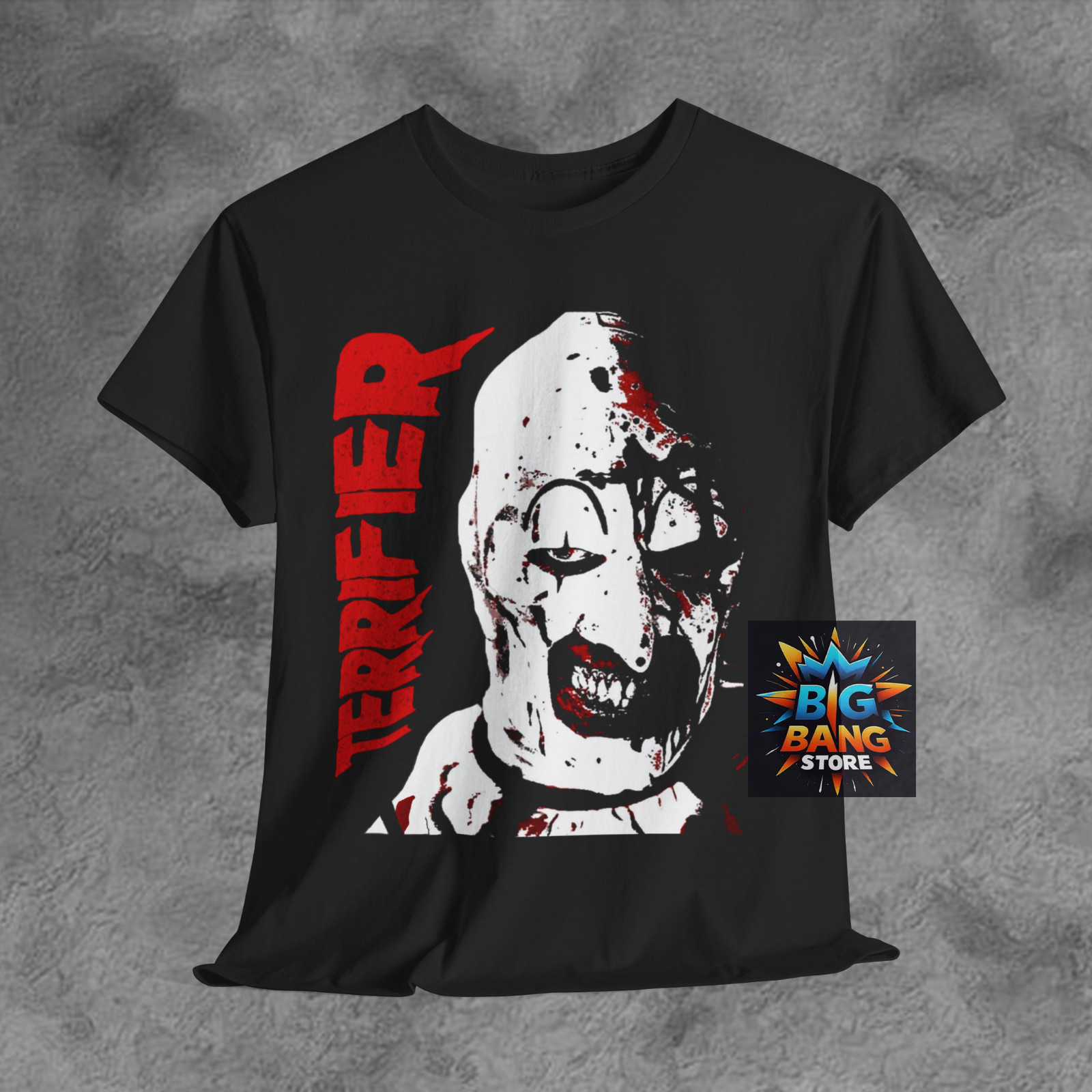 Terrifier Unisex Movie T-Shirt, Horror Movie Shirts Gift Tee For Friends, Unisex