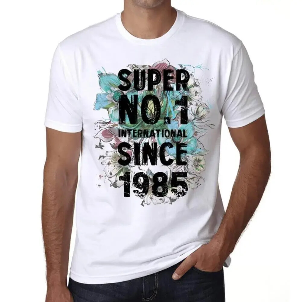 Men’s Graphic T-Shirt Super No1 International Since 1985 39th Birthday